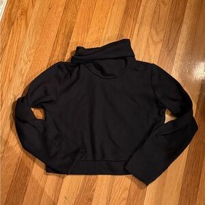 Alo cropped mock neck sweatshirt size xs